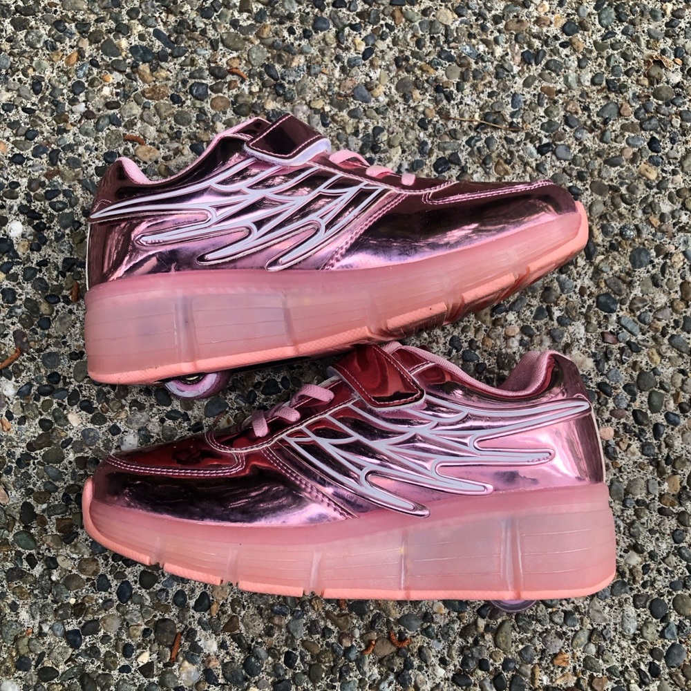 XBH Metallic Pink Platform Roller Shoes size 38